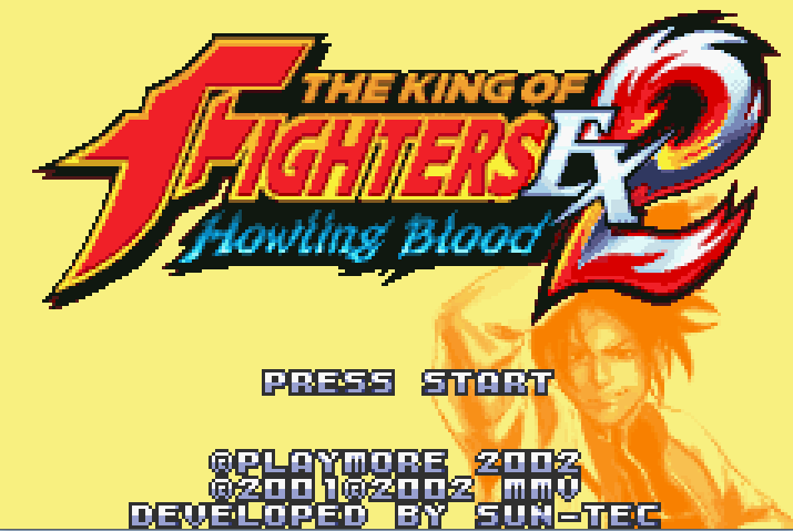 The King of Fighters EX 2 Howling Blood Title Screen